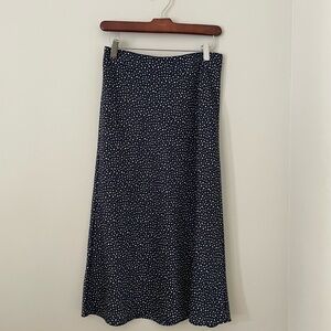 J crew polkadot slip skirt